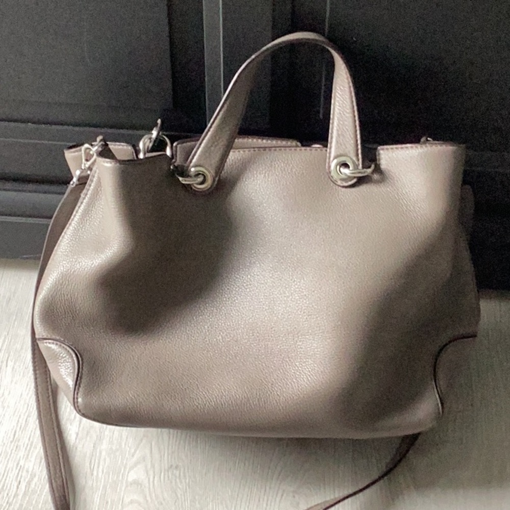 Michael Kors Brown and Gray Leather Tote